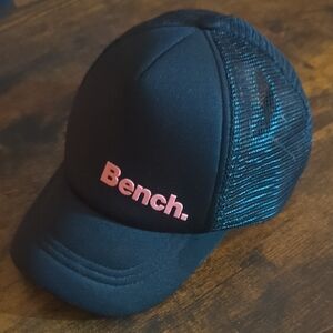Bench Snapback Kids Baseball Hat - Black & Pink